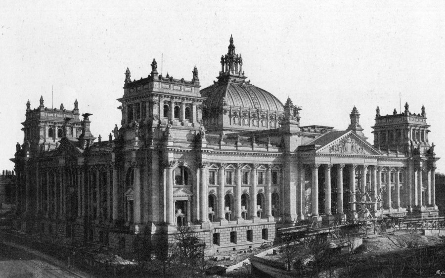 Здание Рейхстага 1895 год
